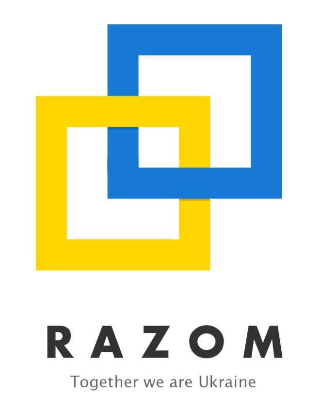 Razom for Ukraine logo